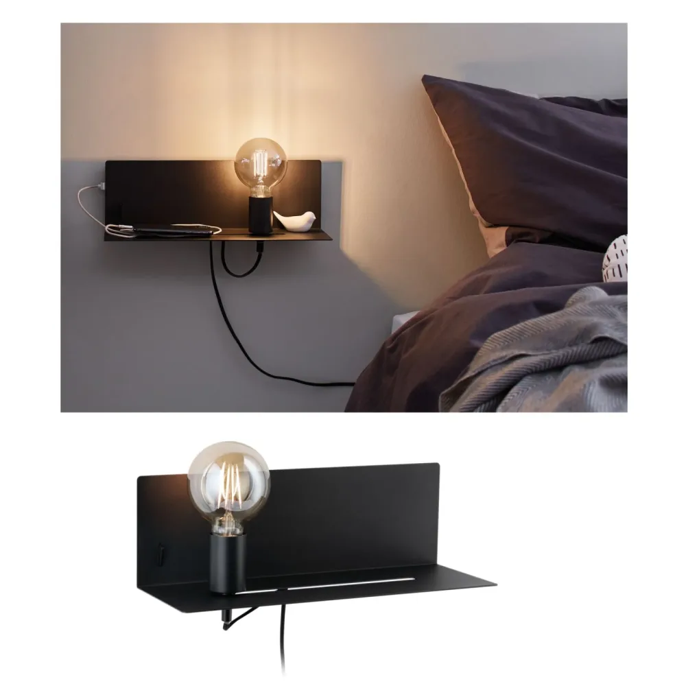 Paulmann Devara 78920 Wandleuchte E27 LED Schwarz