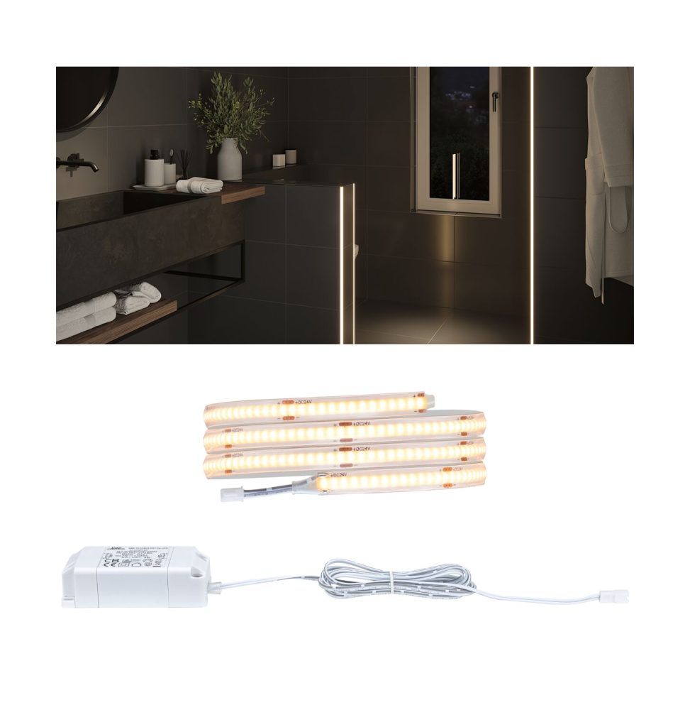 Paulmann LumiTiles COB Slim Stripe Set 1m 78424 LED-Streifen-Basisset LED Warmweiß Weiß