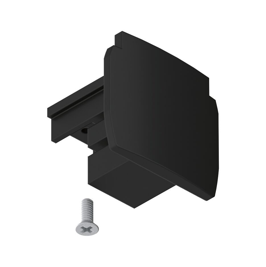 Paulmann 91384 ProRail3 Endcap Hochvolt-Seilsystem-Komponente Endkappe ProRail3 Schwarz