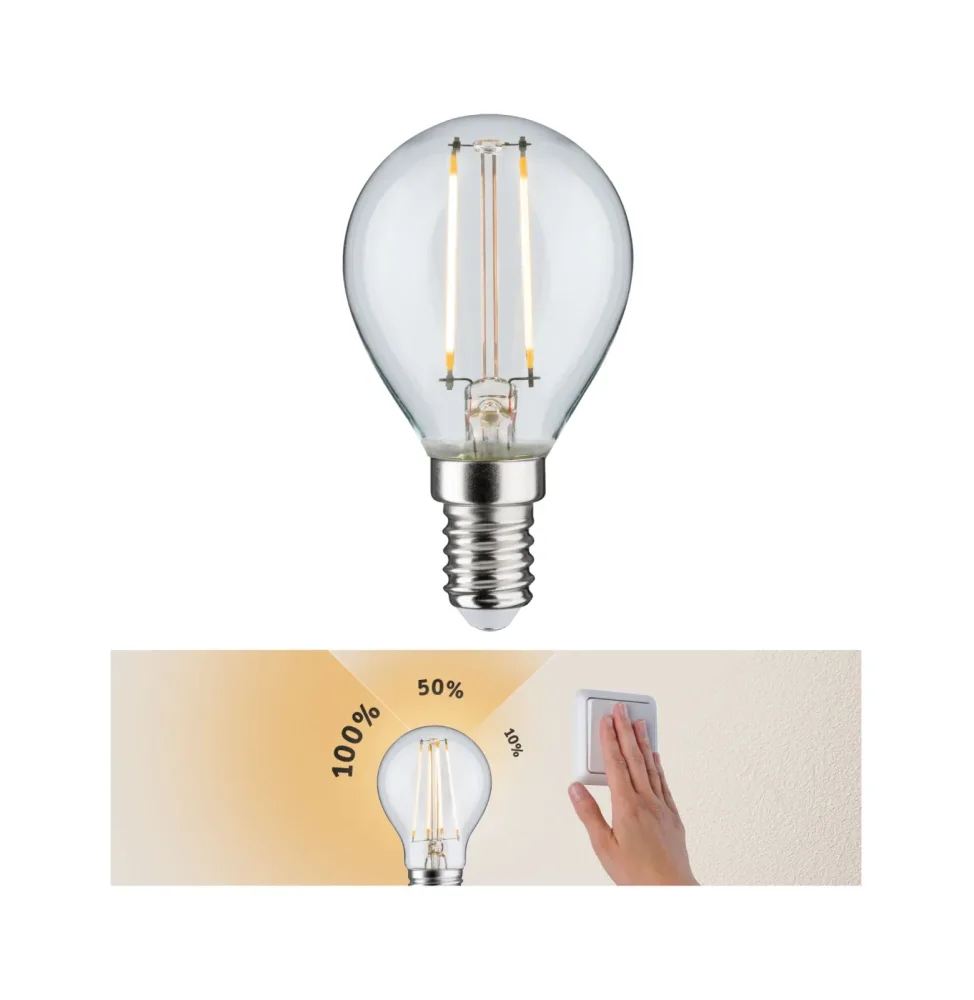 Paulmann 28573 LED EEK F (A - G) E14 Tropfenform 2.5 W = 25 W Warmweiß (Ø x H) 45 mm x 80 mm 1 St.