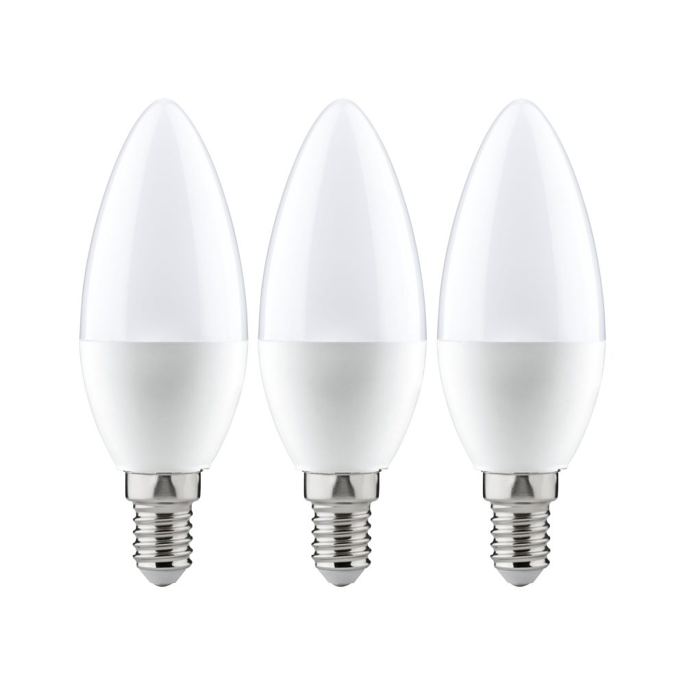 Paulmann 28538 LED EEK F (A - G) E14 Kerzenform 5.5 W Warmweiß (Ø x H) 35 mm x 100 mm 3 St.