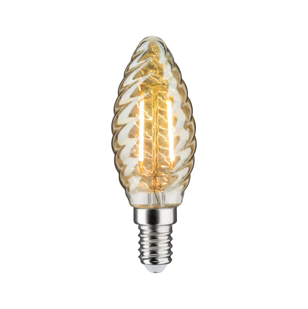 Paulmann 28708 LED EEK F (A - G) E14 Kerzenform 2.6 W = 26 W Gold (Ø x H) 35 mm x 98 mm 1 St.