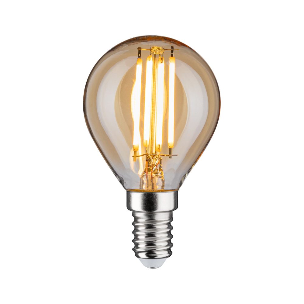 Paulmann 28712 LED EEK F (A - G) E14 Tropfenform 4.7 W = 37 W Gold (Ø x H) 45 mm x 78 mm 1 St.