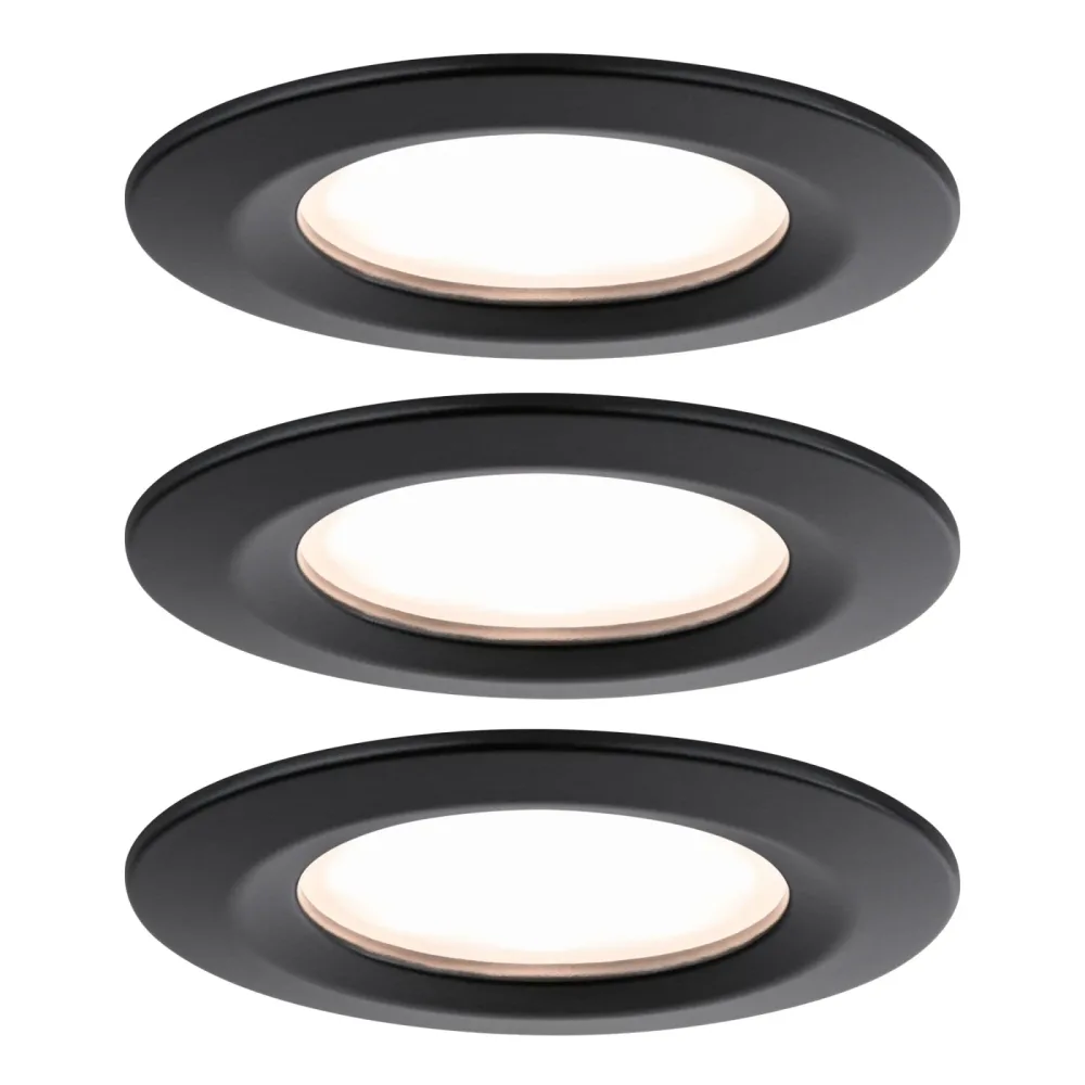 Paulmann 93081 Set Nova Plus LED-Einbauleuchte LED LED fest eingebaut 18 W Schwarz