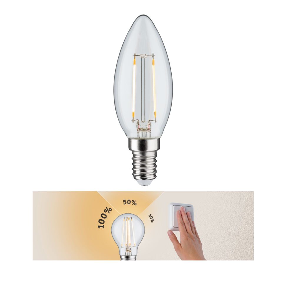 Paulmann 28572 LED EEK F (A - G) E14 2.7 W Warmweiß (Ø x H) 35 mm x 97 mm 1 St.