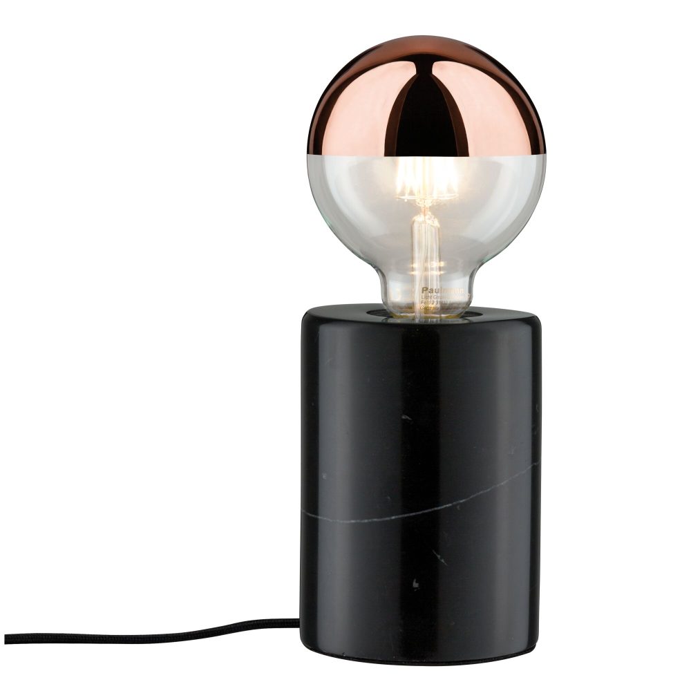 Paulmann Neordic Nordin 79600 Tischlampe LED E27 20 W Schwarz, Kupfer