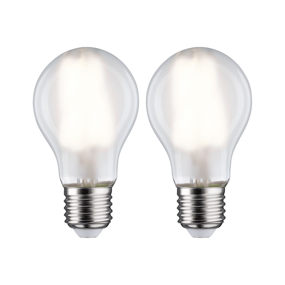 Paulmann 28924 LED EEK E (A - G) E27 Glühlampenform 7 W = 60 W Neutralweiß (Ø x H) 60 mm x 106 mm 2 St.