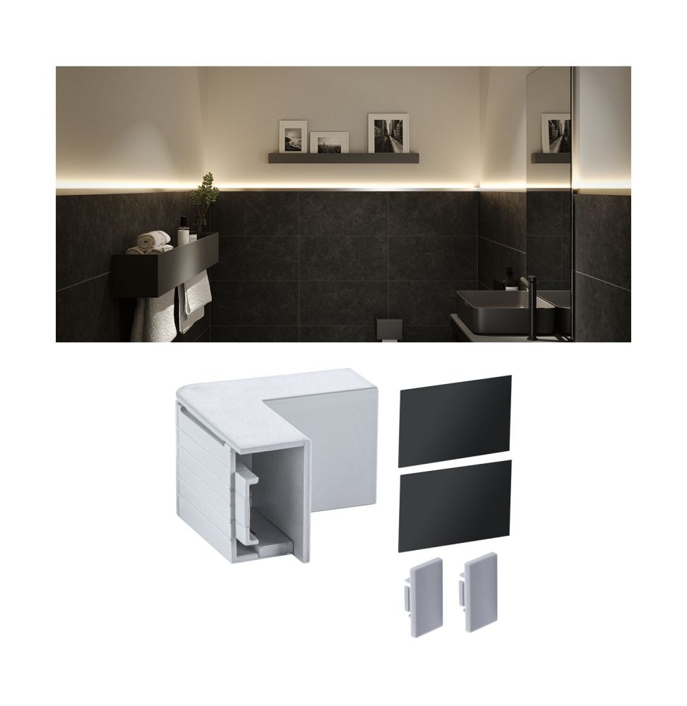 Paulmann 78409 Profil Ecke Telegrau 4 (RAL 7047)