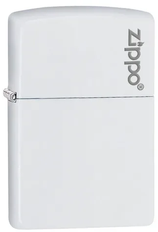 Zippo Feuerzeug - White Zippo Logo (weiss matt)