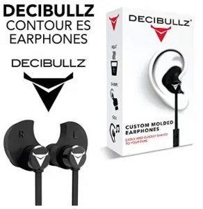 Decibullz - Custom Molded Contour ES In-ear Headphones schwarz