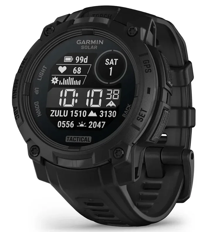 GARMIN Instinct® 3 Solar Tactical 45 mm Sportuhr Schwarz, Herren, Größe: 0