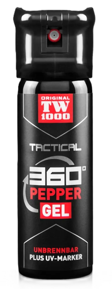 TW1000 Pfefferspray Tactical Classic - 45 ml, Flip-Top Kappe, 360°, UV Marker (Gel)