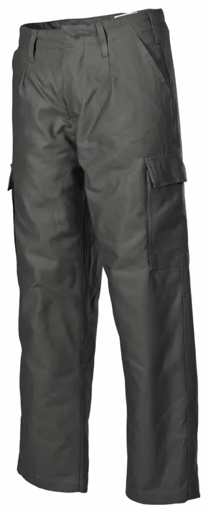 BW Moleskinhose, Thermofutter, oliv, große Größen