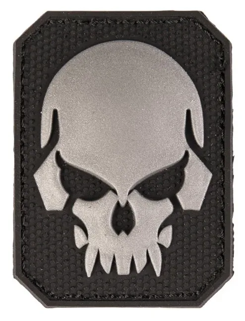 Klettabzeichen 3D skull small - schwarz