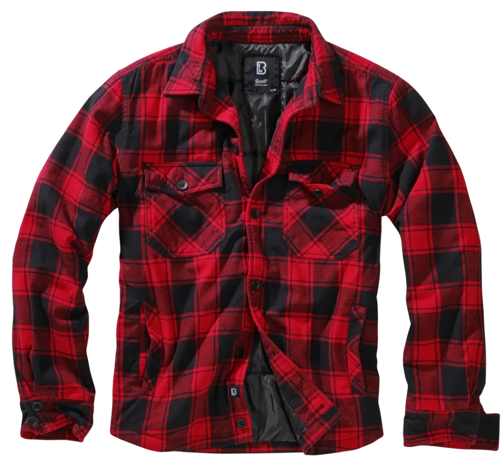Brandit - Lumber Jacket red/black