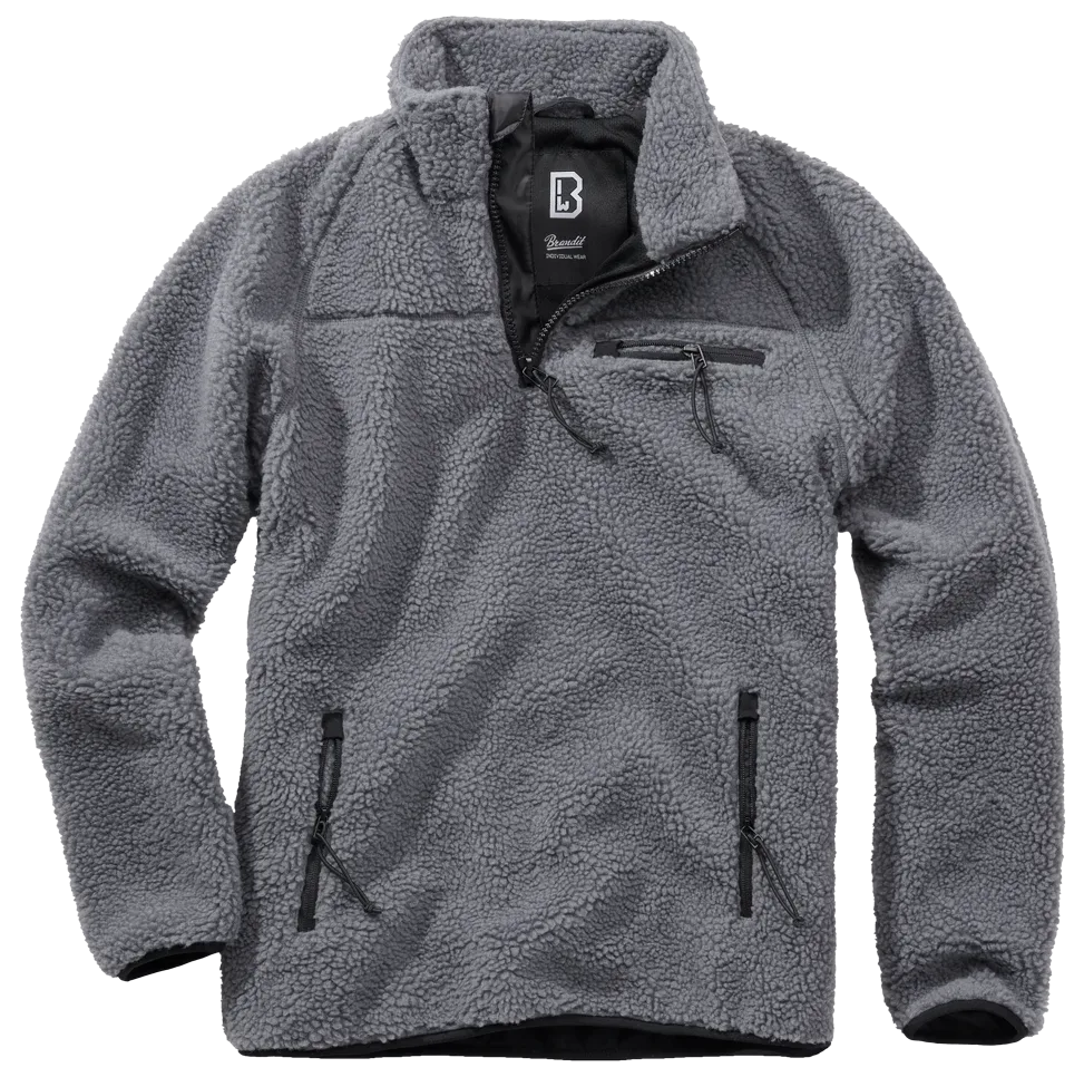 Brandit - Teddyfleece Troyer anthracite