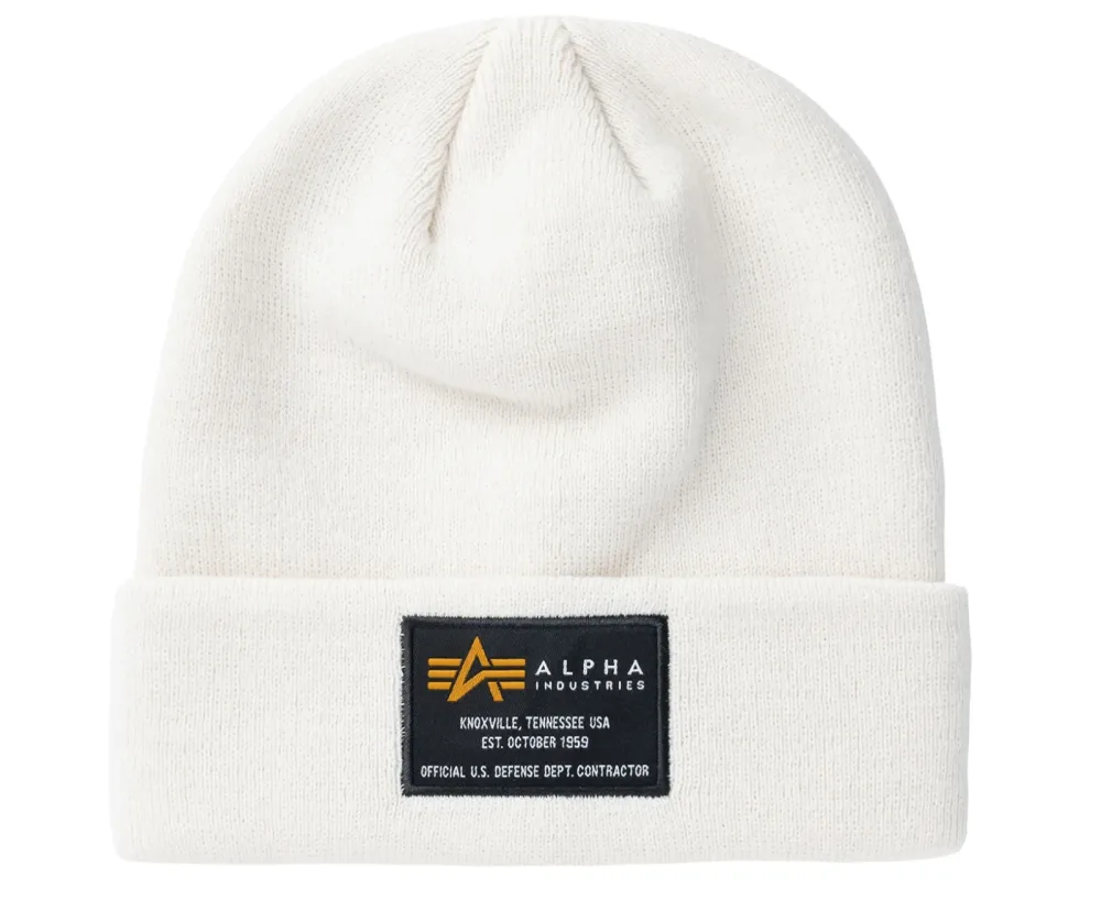 Alpha Industries - Crew Beanie (jet stream white)