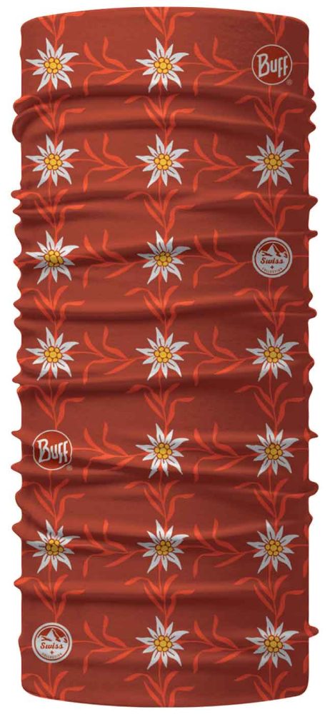 Buff - Halswärmer New Swiss Collection New Edelweis - Rot