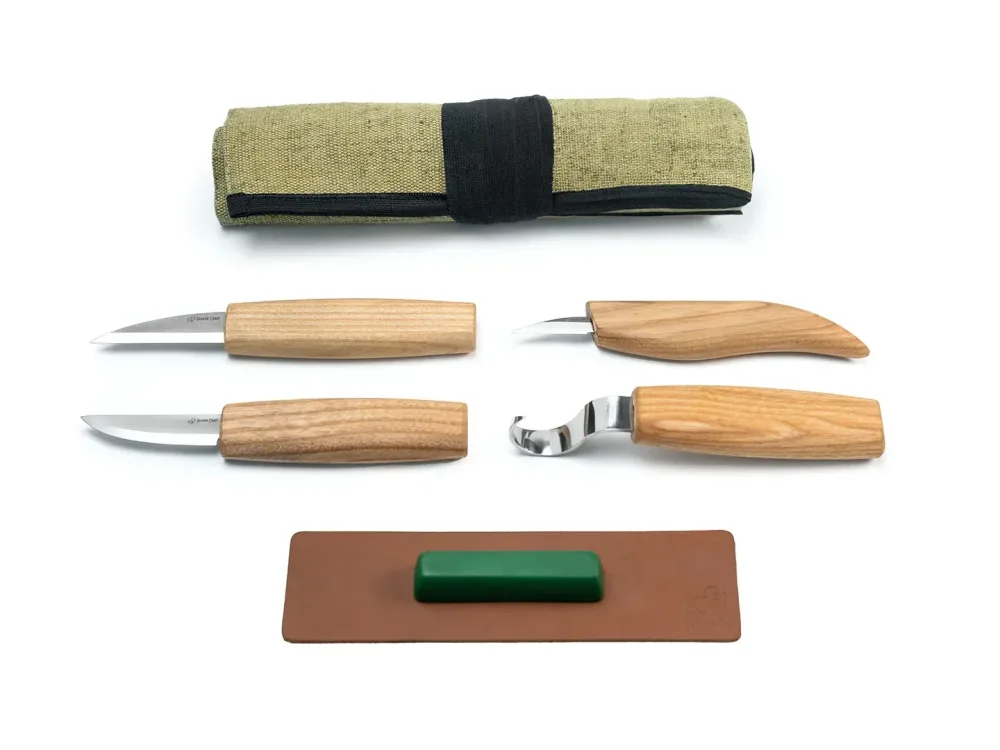 BeaverCraft - S48 Holzschnitzwerkzeug-Set (4-teilig)