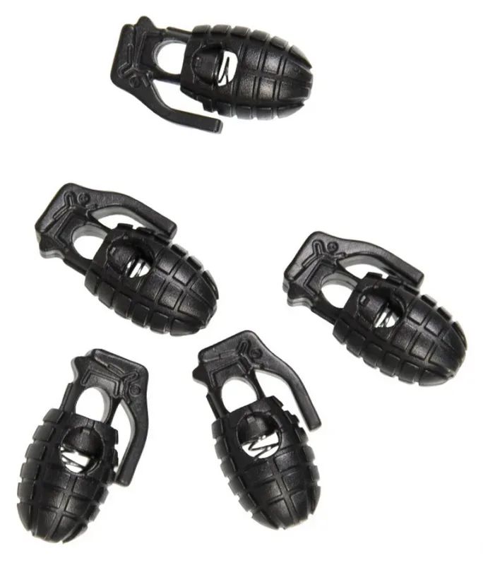 Kordelstopper Handgranate - schwarz