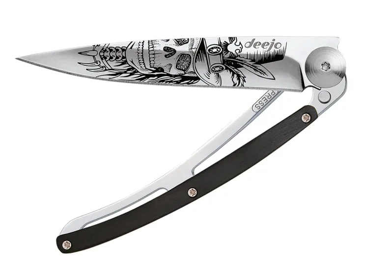 Deejo Klappmesser - Tattoo Dandy Skull 37g