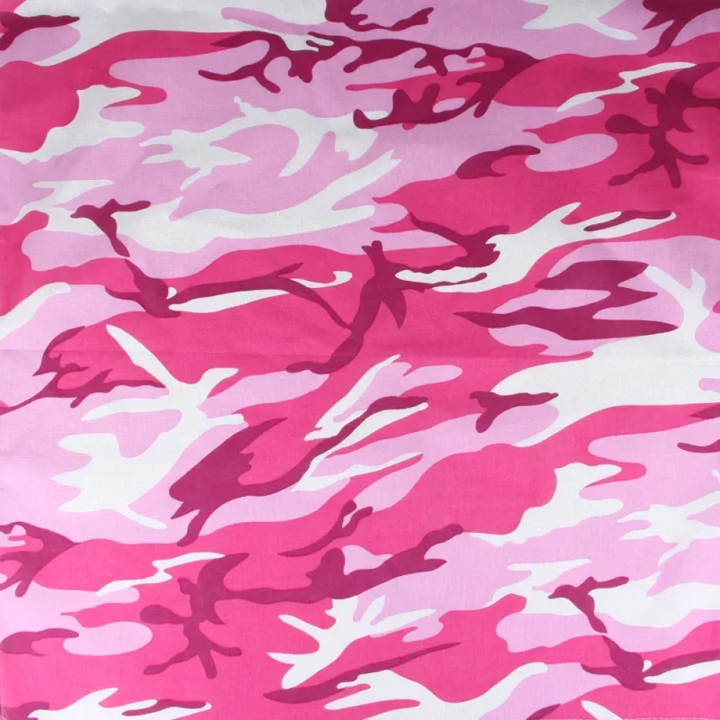 Bandana, pink Camouflage, Gr. 55 x 55 cm, Baumwolle