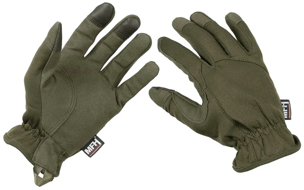 Fingerhandschuhe, oliv, 