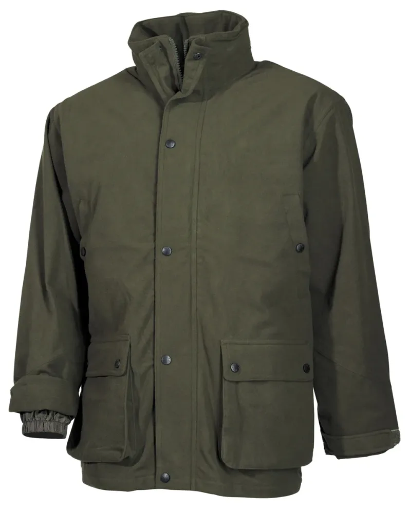 Outdoorjacke, Poly Tricot, oliv