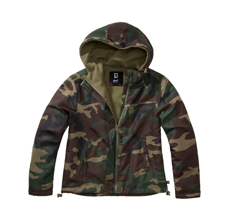 Brandit - Women Frontzip Windbreaker woodland