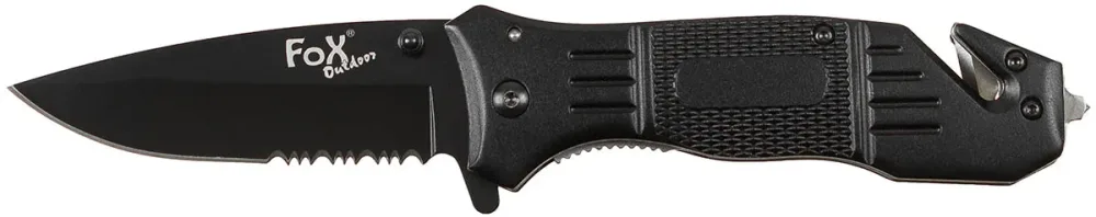 Klappmesser, Einhand, schwarz, Metallgriff