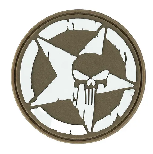 Klettabzeichen Punisher Allied Star - coyote