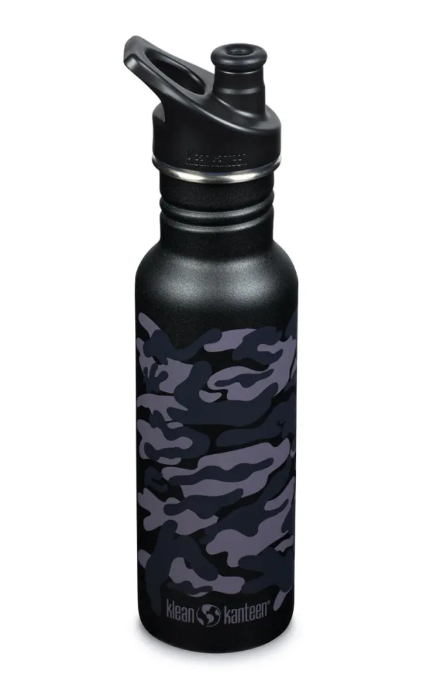 Klean Kanteen - Trinkflasche Classic 532ml Black Camo mit Sport Cap