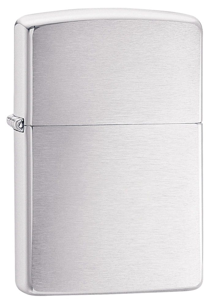 Personalisierbares Zippo Feuerzeug Regular Chrome Brush Finish
