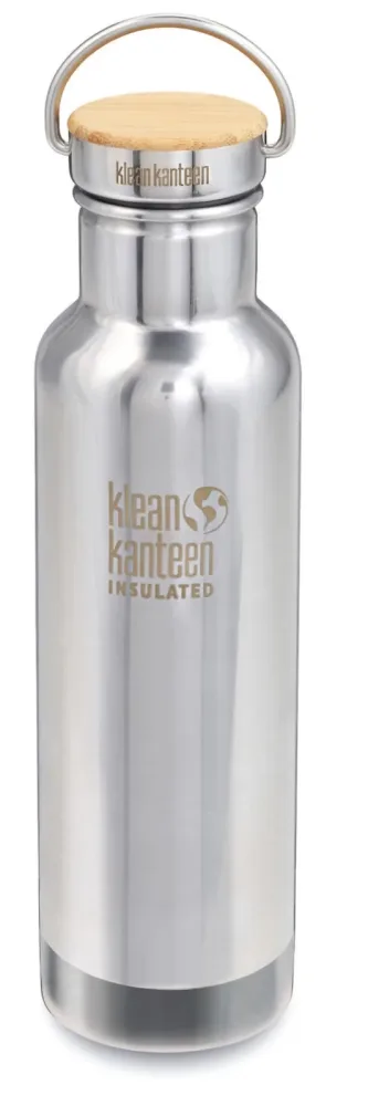 Klean Kanteen - Trinkflasche Insulated Reflect Mirrored 592ml mit Bambus-Schraubverschluss