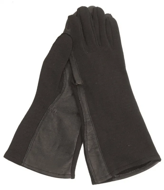 US Pilotenhandschuhe Nomex schwarz