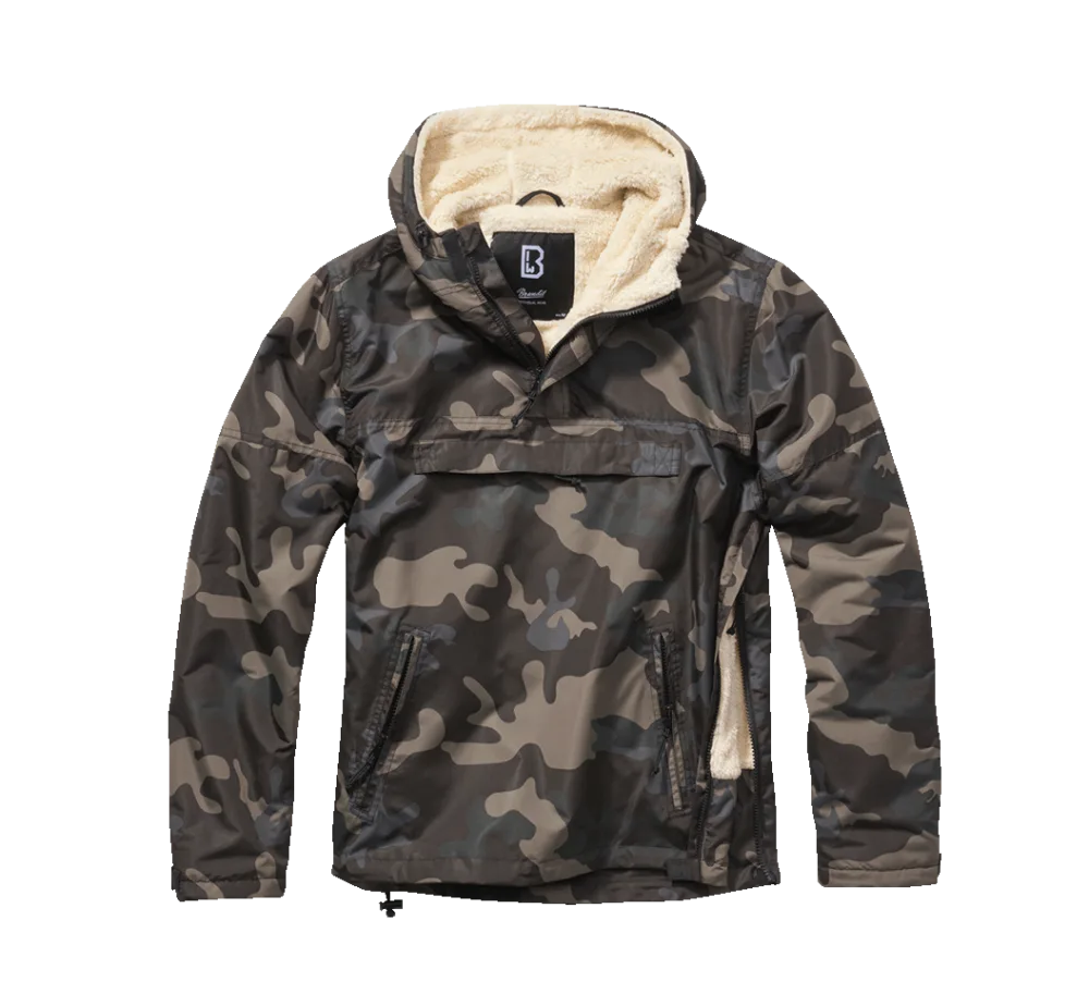 Brandit - Sherpa Windbreaker darkcamo