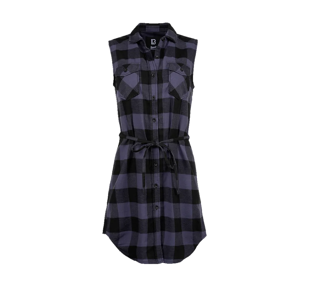 Brandit - Women Gracey Longshirt Sleeveless black/grey