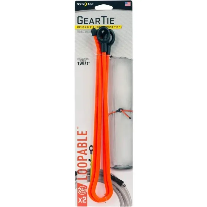 Nite Ize - Mehrzweckbinder Gear Tie Loopable, 24 Inch (orange)