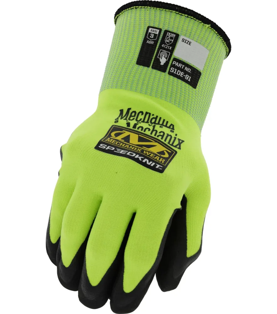Mechanix Wear - Speedknit™ Hi-Viz Arbeitshandschuhe (Fluoreszierendes Gelb)