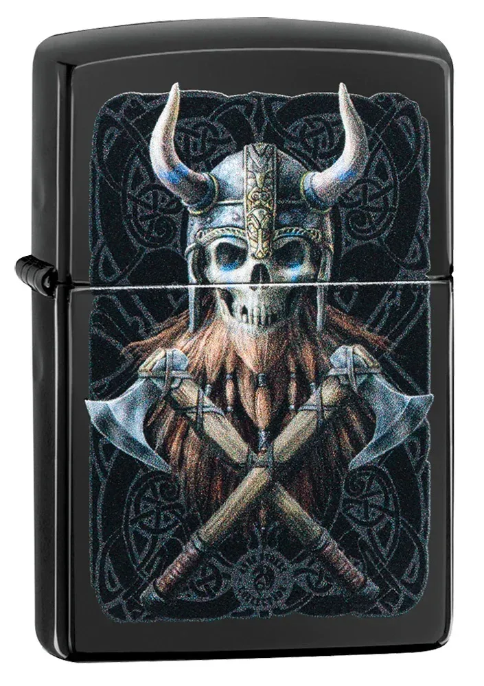 Zippo Feuerzeug - Wikinger mit Streitäxten
