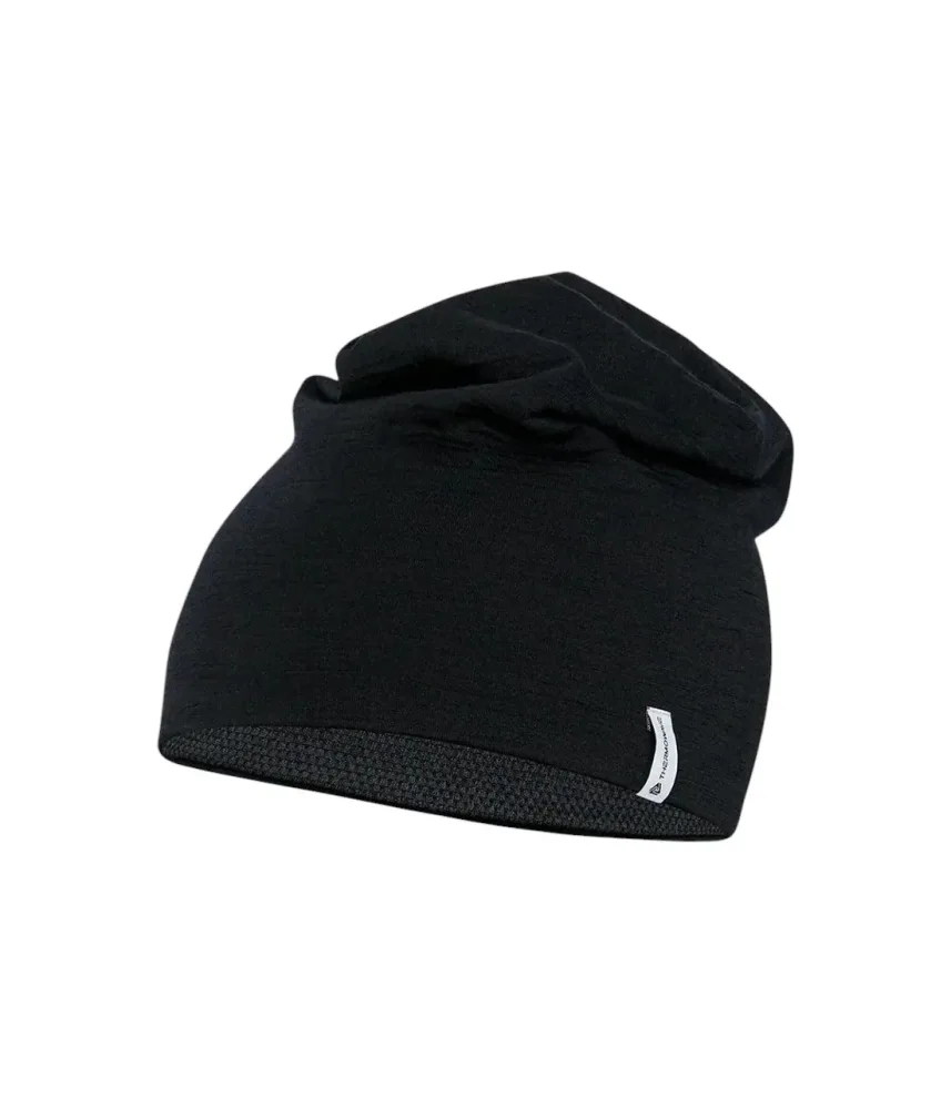 Thermowave - Beanie Merino schwarz (100% Merino)