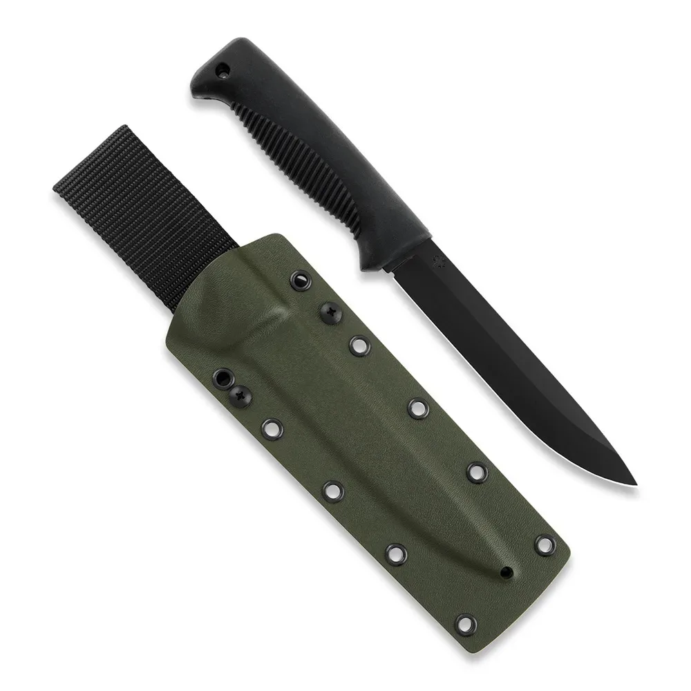 Peltonen Knives - M95 Ranger Puukko schwarz, PTFE Teflon, Kydexscheide (grün)