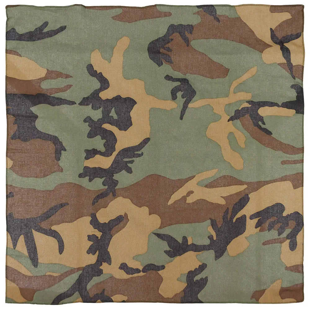 Bandana, woodland, ca. 55 x 55 cm, Baumwolle