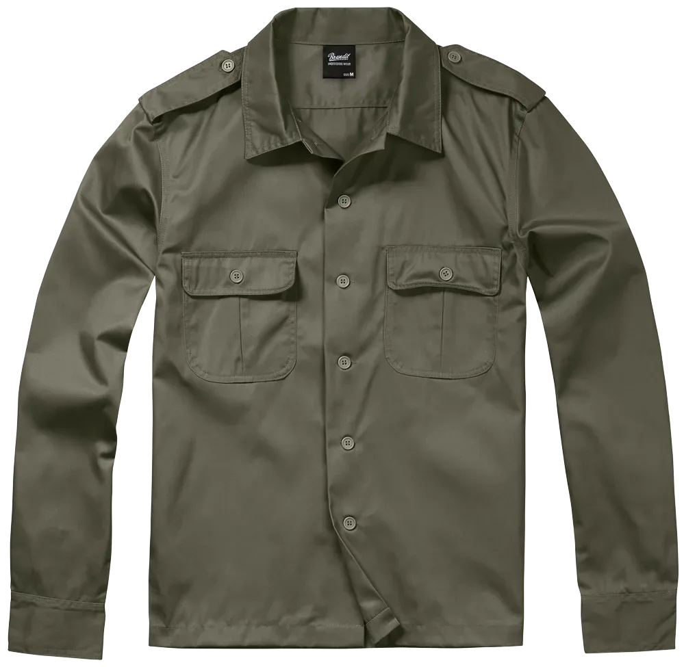 Brandit - US Shirt Long Sleeve olive