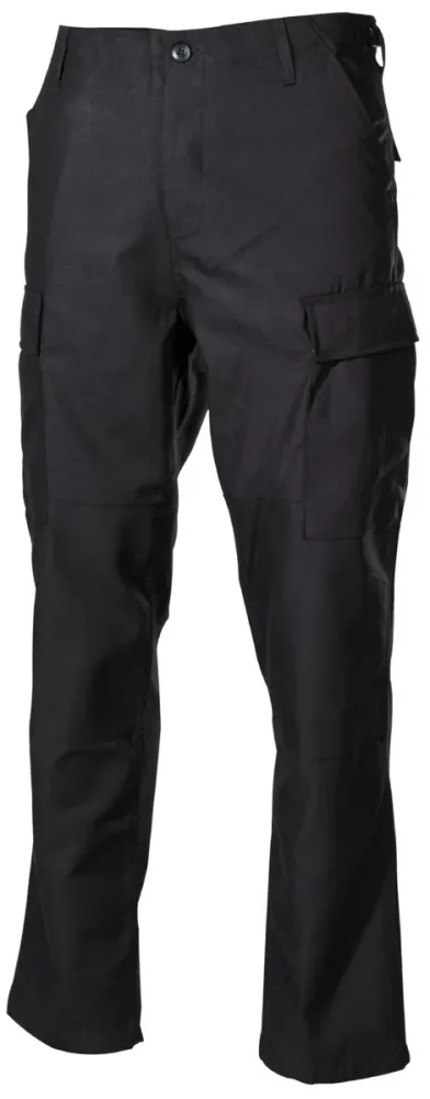 US Kampfhose, BDU, schwarz, Knie- und Gesäßverstärkung