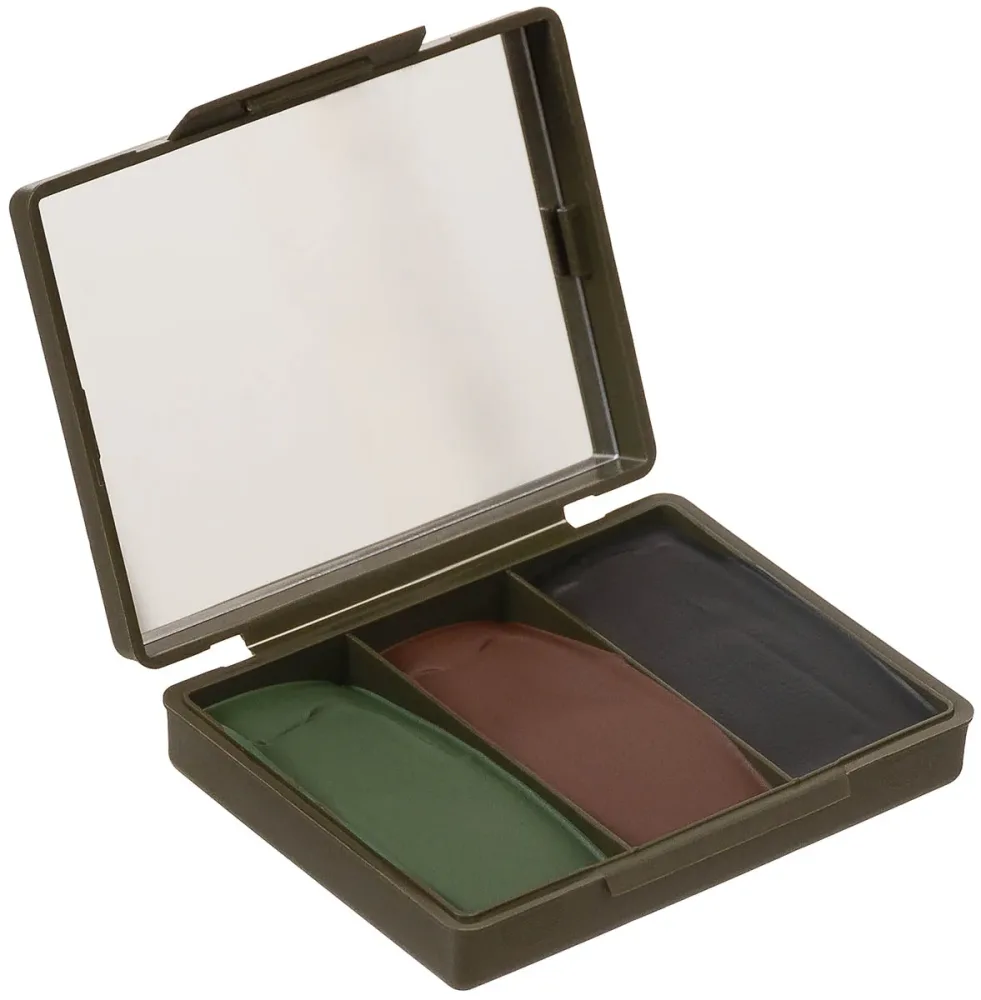 Brit. Tarnschminkset, 3 Farben, mit Spiegel, 45 g