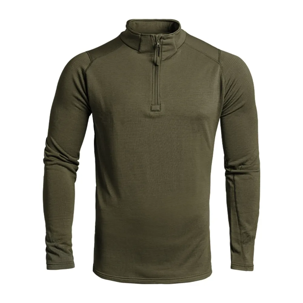 A10 Equipment - THERMO PERFORMER Zipper Shirt -10°C > -20°C (oliv)