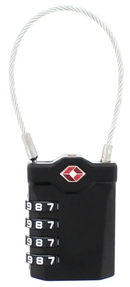 TSA Zahlenschloss mit 4-stelligen Code (14,0x3,2x1,1 cm)