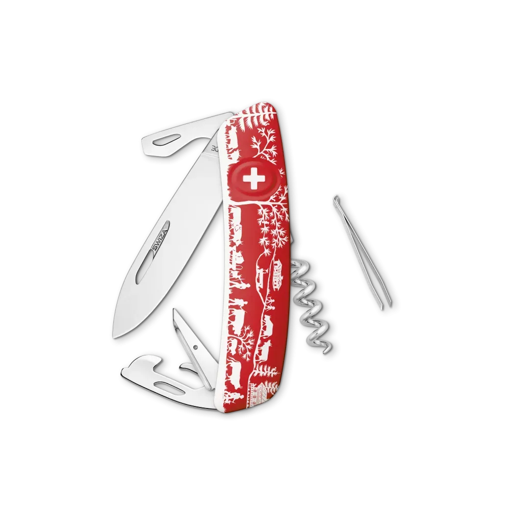 SWIZA Taschenmesser D03 Heidiland - rot - weiss