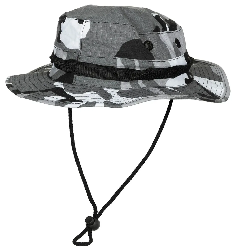 US GI Buschhut, mit Kinnband, GI Boonie, Rip Stop, urban